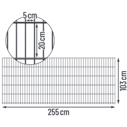 Doppelstabmatten 2D 6/5/6