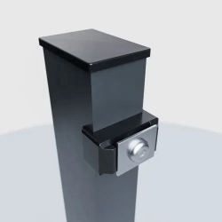 Zaunpfosten mit Klemme