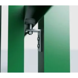 Schiebetor freitragend 400 cm, Doppelstabmatten – RAL 6005 grün