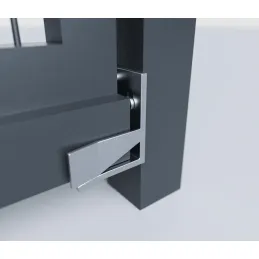 Schiebetor freitragend 500 cm, Doppelstabmatten – RAL 7016 anthrazit