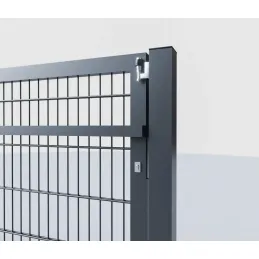 Schiebetor freitragend 650 cm, Doppelstabmatten 8/6/8 – RAL 7016 anthrazit