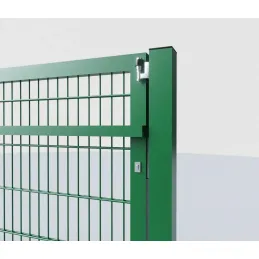 Schiebetor freitragend 650 cm, Doppelstabmatten 8/6/8 – RAL 6005 grün