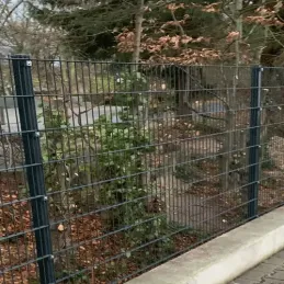 Zaun-Eckpfosten mit Klemme für Doppelstabmatten, anthrazit (RAL 7016) – Ansicht 7