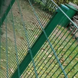 Zaun-Eckpfosten mit Klemme für Doppelstabmatten, anthrazit (RAL 7016) – Ansicht 10