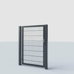 Gartenpforte Höhe 100 cm, Doppelstabmatten – RAL 7016 anthrazit