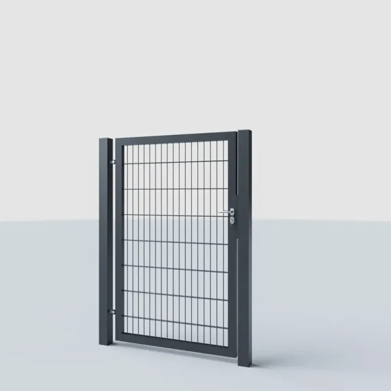 Gartenpforte Höhe 100 cm, Doppelstabmatten – RAL 7016 anthrazit