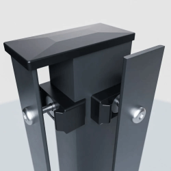 Zaun Eckpfosten mit...