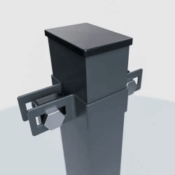 Zaunpfosten mit Schelle