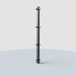 Zaun Eckpfosten mit Schelle