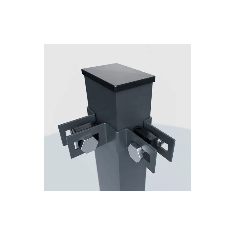 Zaun Eckpfosten mit Schelle