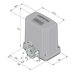 Schiebetorantrieb Sommer RUNner+ Einzelantrieb