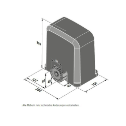 Schiebetorantrieb Sommer STArter S2 Einzelantrieb
