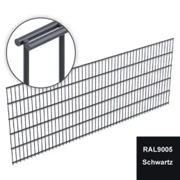 Doppelstabmatten 6/5/6 1430 mm anthrazit (RAL 7016) – Ansicht 3