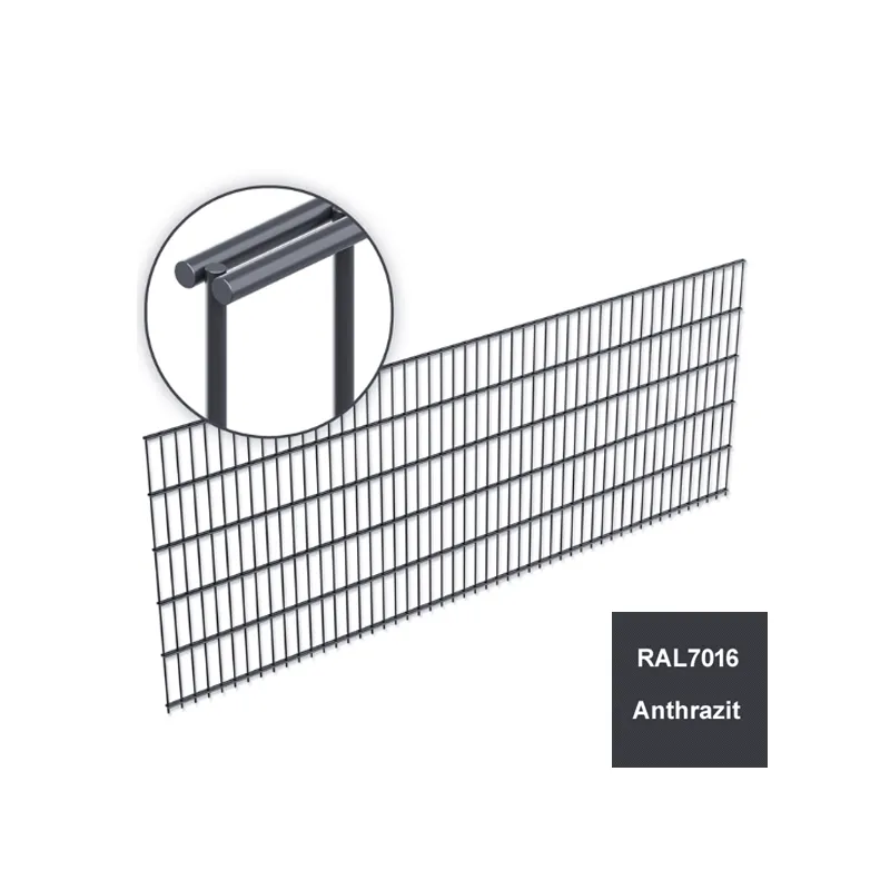 Doppelstabmatten 8/6/8 1230 mm anthrazit (RAL 7016)