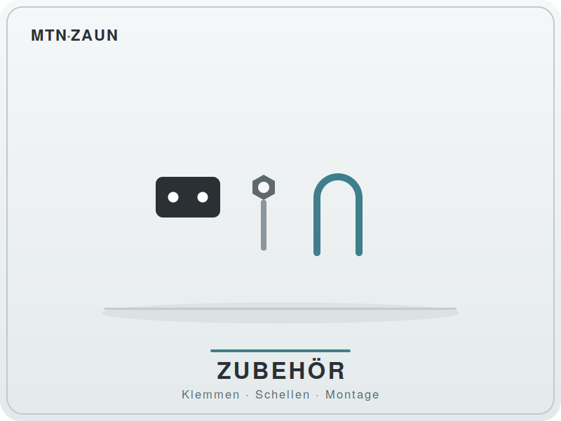 Zaun-Zubehör und Montagematerial