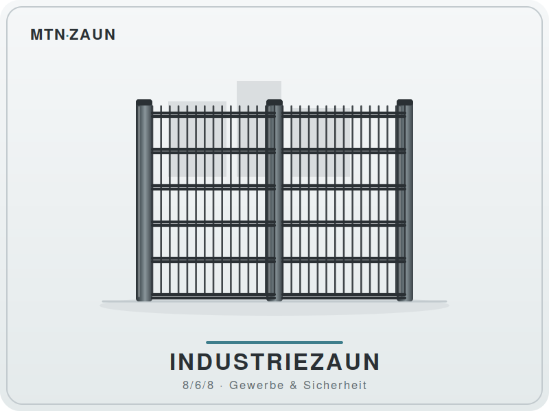 Industriezaun 8/6/8 Sicherheitszaun für Gewerbe