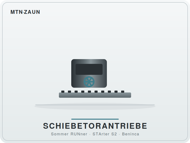 Schiebetorantriebe Sommer RUNner und STArter S2