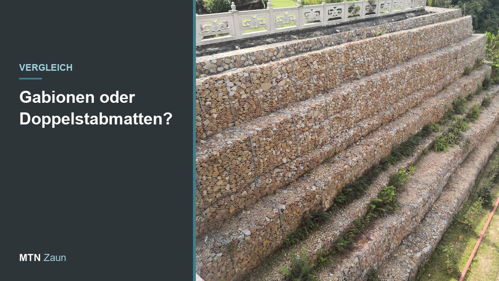 Gabionen oder Doppelstabmattenzaun – was passt besser?