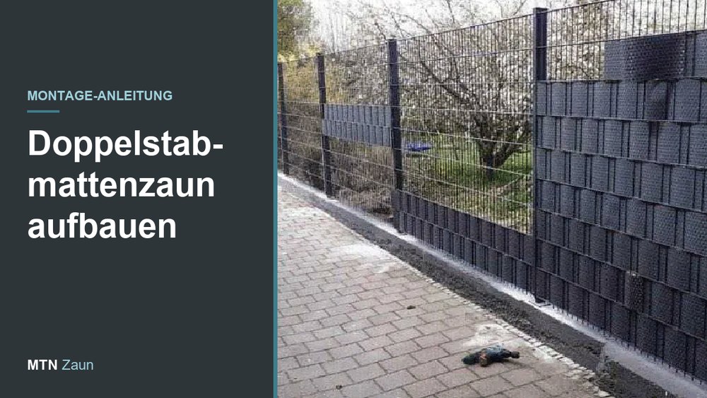 Doppelstabmattenzaun aufbauen: Schritt-für-Schritt-Anleitung