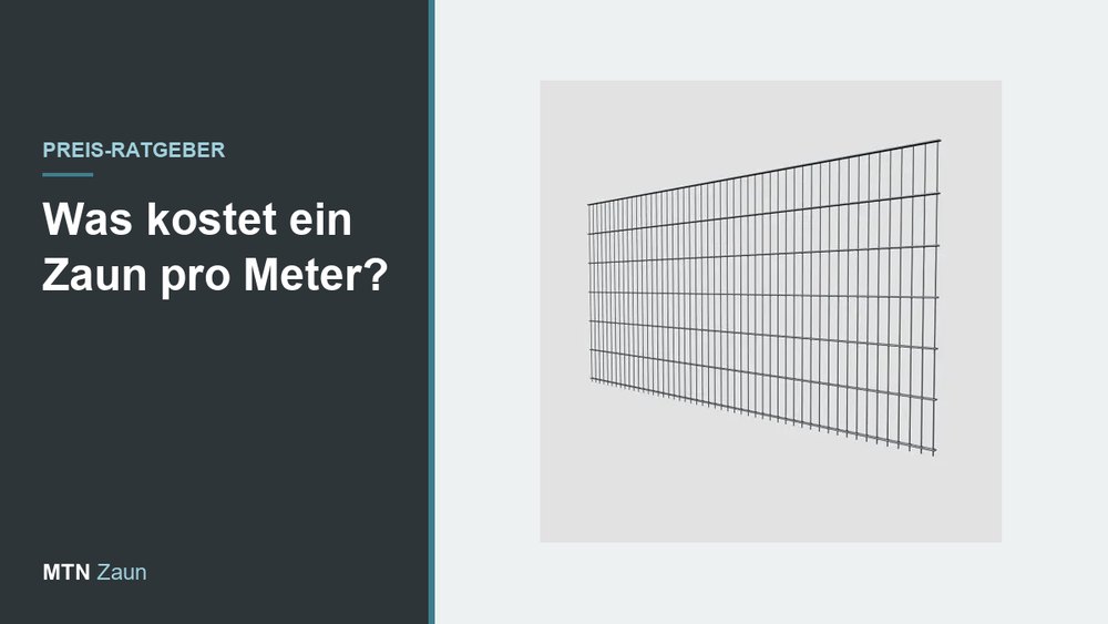 Was kostet ein Doppelstabmattenzaun pro Meter?